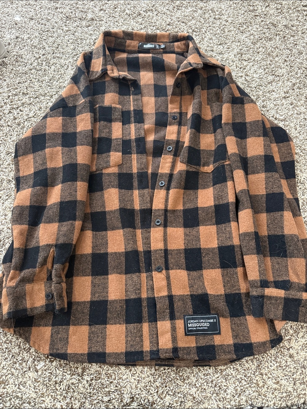 Missguided oversized flannel
